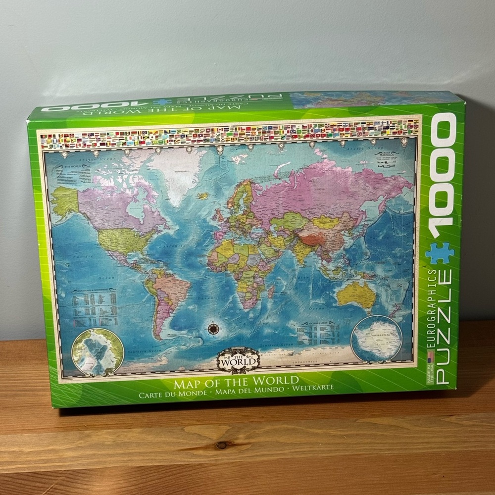 Eurographics Modern Map of The World-1000 Piece Puzzle